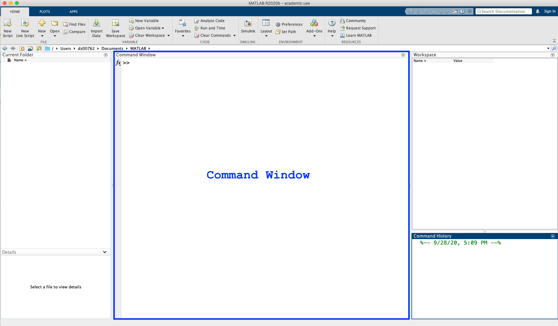 Command Window